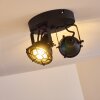 JONSERED Ceiling Light black, 2-light sources