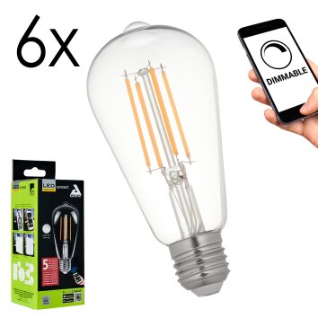 E27 6 Watt warm white dimmable 806 Lumen