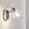 KALIPURO Wall Light chrome, 1-light source