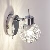 KALIPURO Wall Light chrome, 1-light source