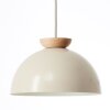 Brilliant lights Nalam pendant light beige, 3-light sources