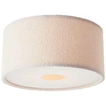 Brilliant lights Teddy ceiling light white, 3-light sources