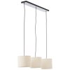 Brilliant lights Teddy pendant light white, 3-light sources