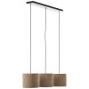 Brilliant lights Tony pendant light black, 3-light sources