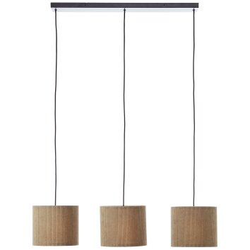 Brilliant lights Tony pendant light black, 3-light sources