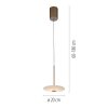 Paul Neuhaus lights ELIPSA pendant light LED bronze, 1-light source