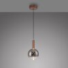 Paul Neuhaus lights BOWL pendant light LED brown, 1-light source