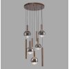 Paul Neuhaus lights BOWL pendant light LED brown, 9-light sources