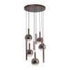 Paul Neuhaus lights BOWL pendant light LED brown, 9-light sources