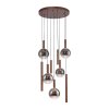 Paul Neuhaus lights BOWL pendant light LED brown, 9-light sources