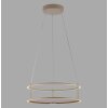 Paul Neuhaus lights CONTURA pendant light LED sand-coloured, 2-light sources