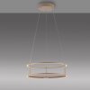 Paul Neuhaus lights CONTURA pendant light LED sand-coloured, 2-light sources