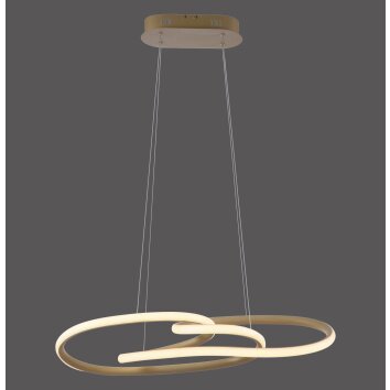 Paul Neuhaus lights TWIST pendant light LED sand-coloured, 1-light source
