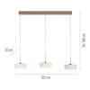 Paul Neuhaus lights MARIKA pendant light LED sand-coloured, 3-light sources