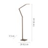 Paul Neuhaus lights SAMSKY floor lamp LED bronze, 1-light source