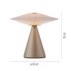 Paul Neuhaus lights ELIPSA table lamp LED bronze, 1-light source