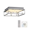 Paul Neuhaus lights SKINA ceiling light LED silver, 1-light source, Remote control