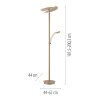 Paul Neuhaus lights ARTUR floor lamp LED sand-coloured, 2-light sources