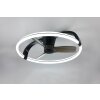 Reality lights mit Ceiling fan light LED black, 1-light source, Remote control