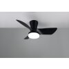 Reality lights mit Ceiling fan light LED black, 1-light source, Remote control