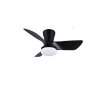 Reality lights mit Ceiling fan light LED black, 1-light source, Remote control