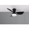 Reality lights mit Ceiling fan light LED black, 1-light source, Remote control