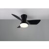 Reality lights mit Ceiling fan light LED black, 1-light source, Remote control