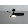 Reality lights mit Ceiling fan light LED black, 1-light source, Remote control