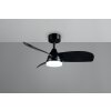 Reality lights mit Ceiling fan light LED black, 1-light source, Remote control