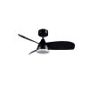 Reality lights mit Ceiling fan light LED black, 1-light source, Remote control