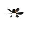 Reality lights mit Ceiling fan light LED black, 1-light source, Remote control