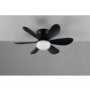 Reality lights mit Ceiling fan light LED black, 1-light source, Remote control