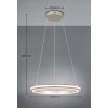 Trio lights Amador pendant light LED matt nickel, 1-light source