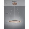 Trio lights Amador pendant light LED brown, 1-light source