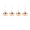Trio lights Dios pendant light LED matt nickel, 4-light sources
