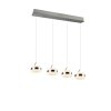Trio lights Dios pendant light LED matt nickel, 4-light sources