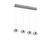 Trio lights Dios pendant light LED matt nickel, 4-light sources