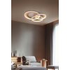Trio lights Granada ceiling light LED brown, 1-light source