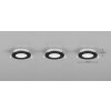 Trio lights Himal recessed light LED black, 3-light sources