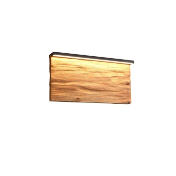 Trio lights Kalea wall light LED Light wood, 1-light source