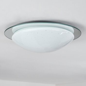 Leuchten Direkt SKYLER ceiling light LED chrome, 1-light source