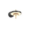 Trio lights KEATON wall light LED black-gold, 1-light source
