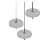 Trio lights KEATON pendant light LED grey, 3-light sources