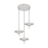 Trio lights KEATON pendant light LED grey, 3-light sources