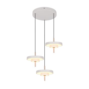 Trio lights KEATON pendant light LED grey, 3-light sources