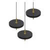 Trio lights KEATON pendant light LED black-gold, 3-light sources