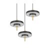 Trio lights KEATON pendant light LED black-gold, 3-light sources