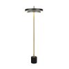 Trio lights KEATON floor lamp LED black-gold, 1-light source