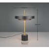 Trio lights KEATON table lamp LED black-gold, 1-light source