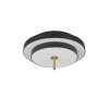 Trio lights KEATON ceiling light LED black-gold, 1-light source